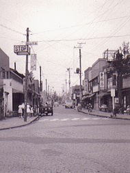 昭和３９年頃の蛇崩商店街